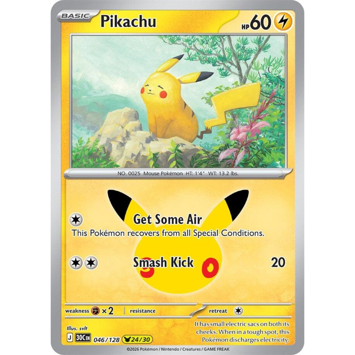Pikachu - 046/128 Pikachu Rare