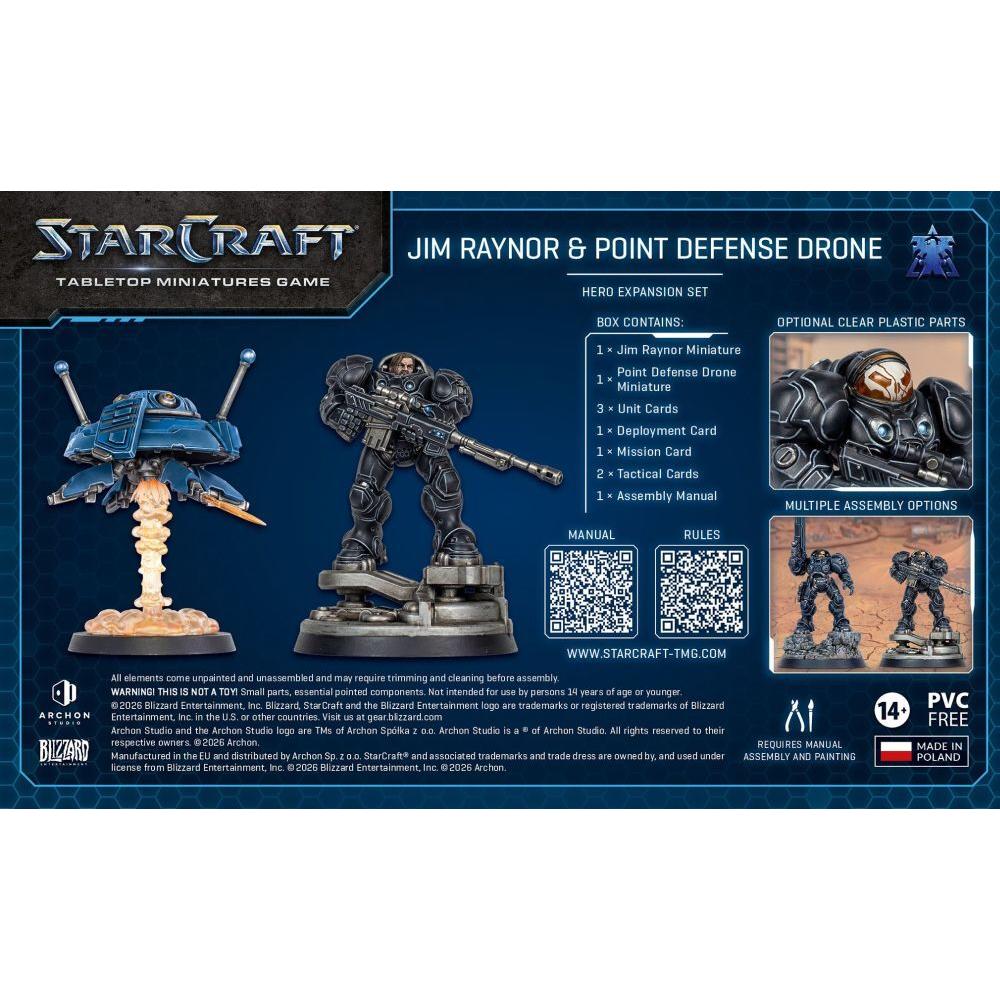 StarCraft Miniatures Game – Terran Jim Raynor (Raynor’s Raiders) Hero Expansion Set