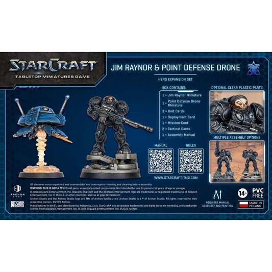 StarCraft Miniatures Game – Terran Jim Raynor (Raynor’s Raiders) Hero Expansion Set