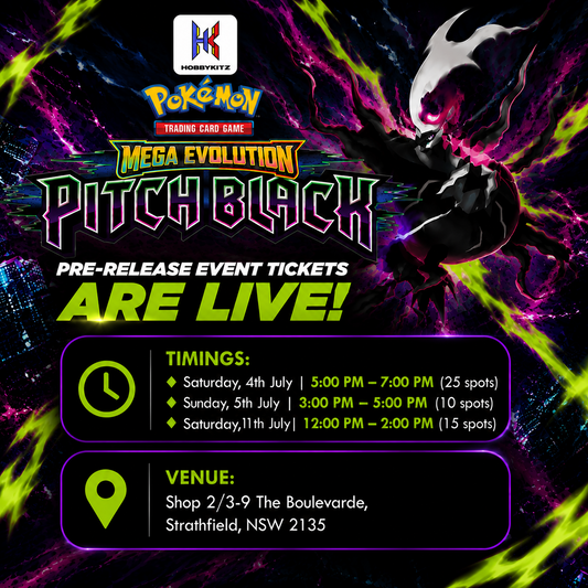 HobbyKitz Mega Evolution Pitch Black Pre-Release Event Ticket