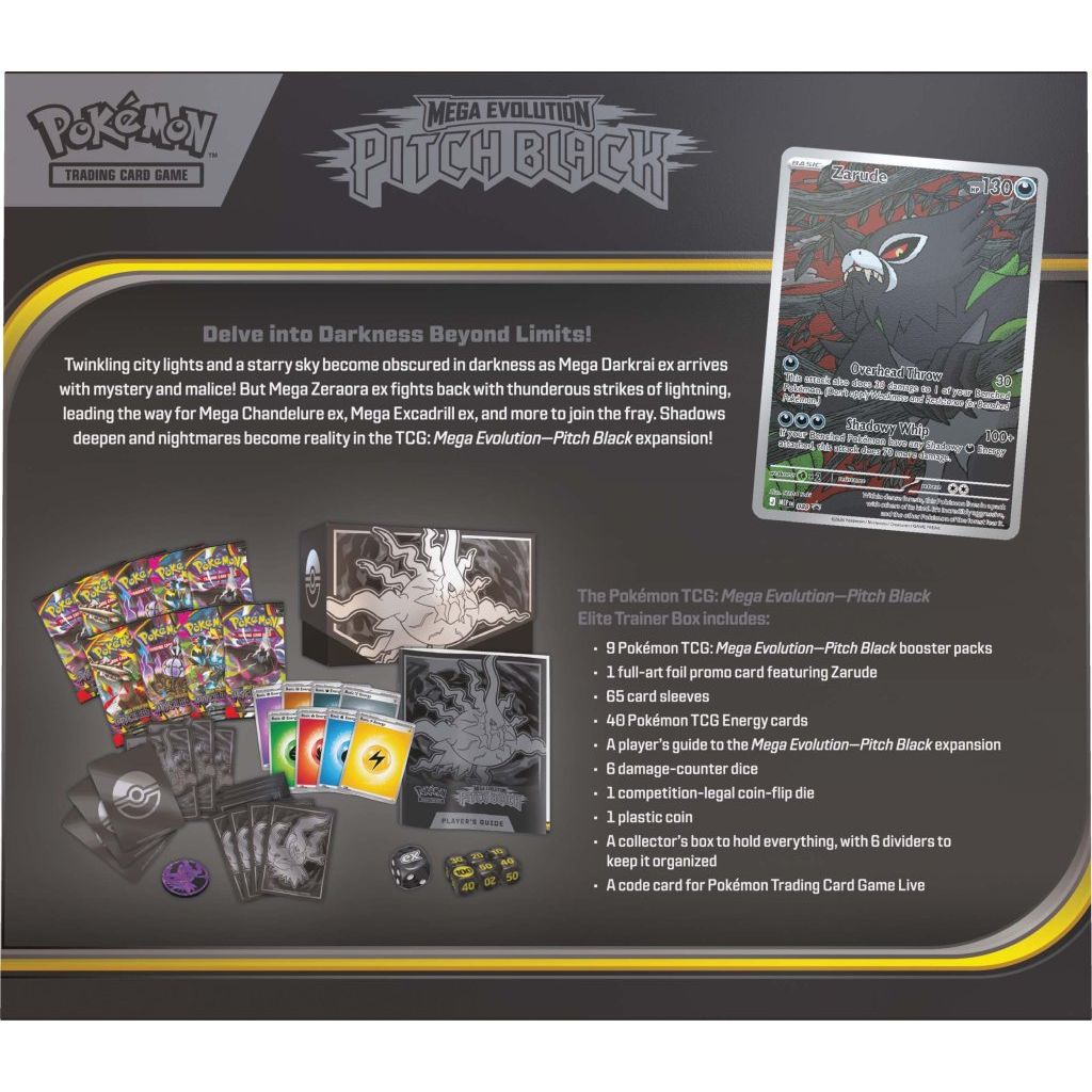 Pokémon TCG: Mega Evolution— Pitch Black Elite Trainer Box