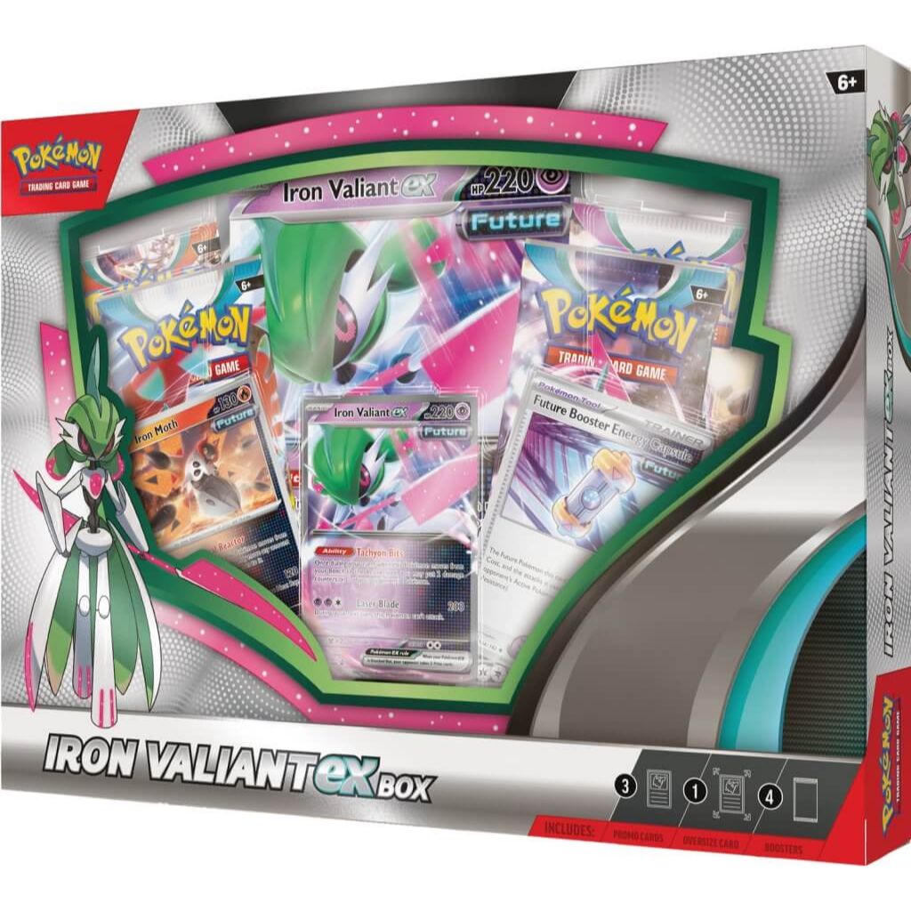 POKÉMON TCG Roaring Moon/ Iron Valiant ex Box