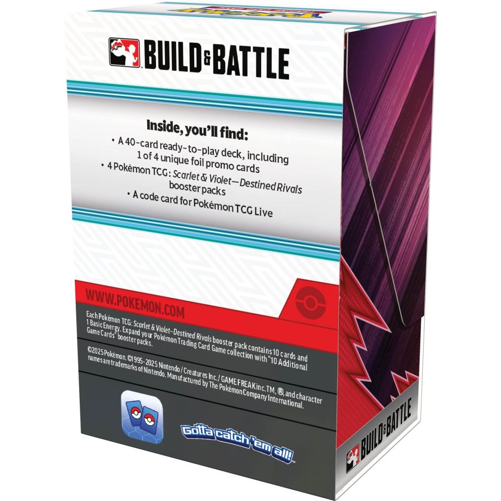 Pokemon TCG Scarlet & Violet Destined Rivals Build & Battle Box