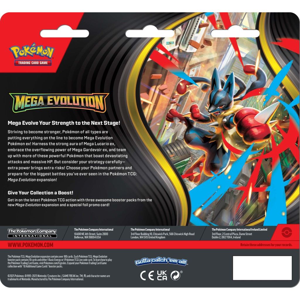 Pokémon TCG: Mega Evolution Three Booster Blister