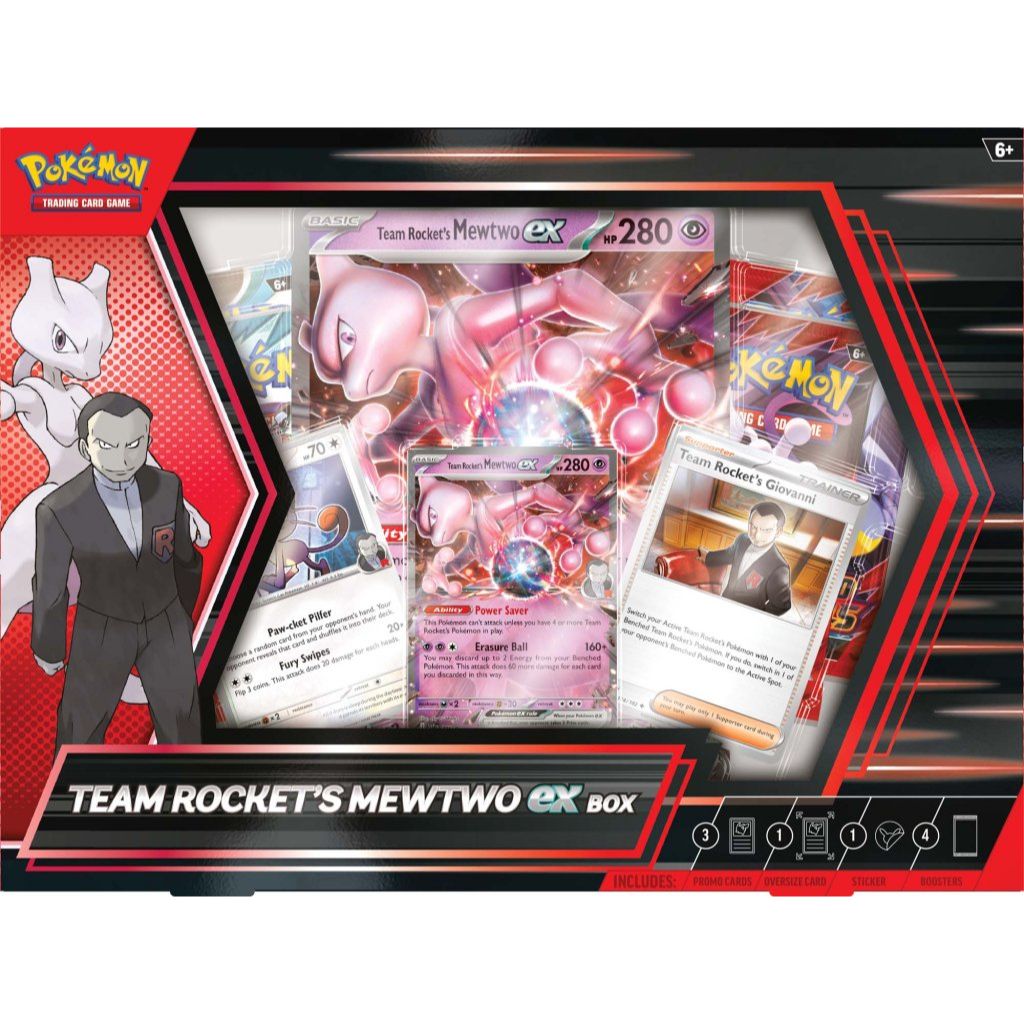 Pokemon TCG Team Rocket's Mewtwo ex Box