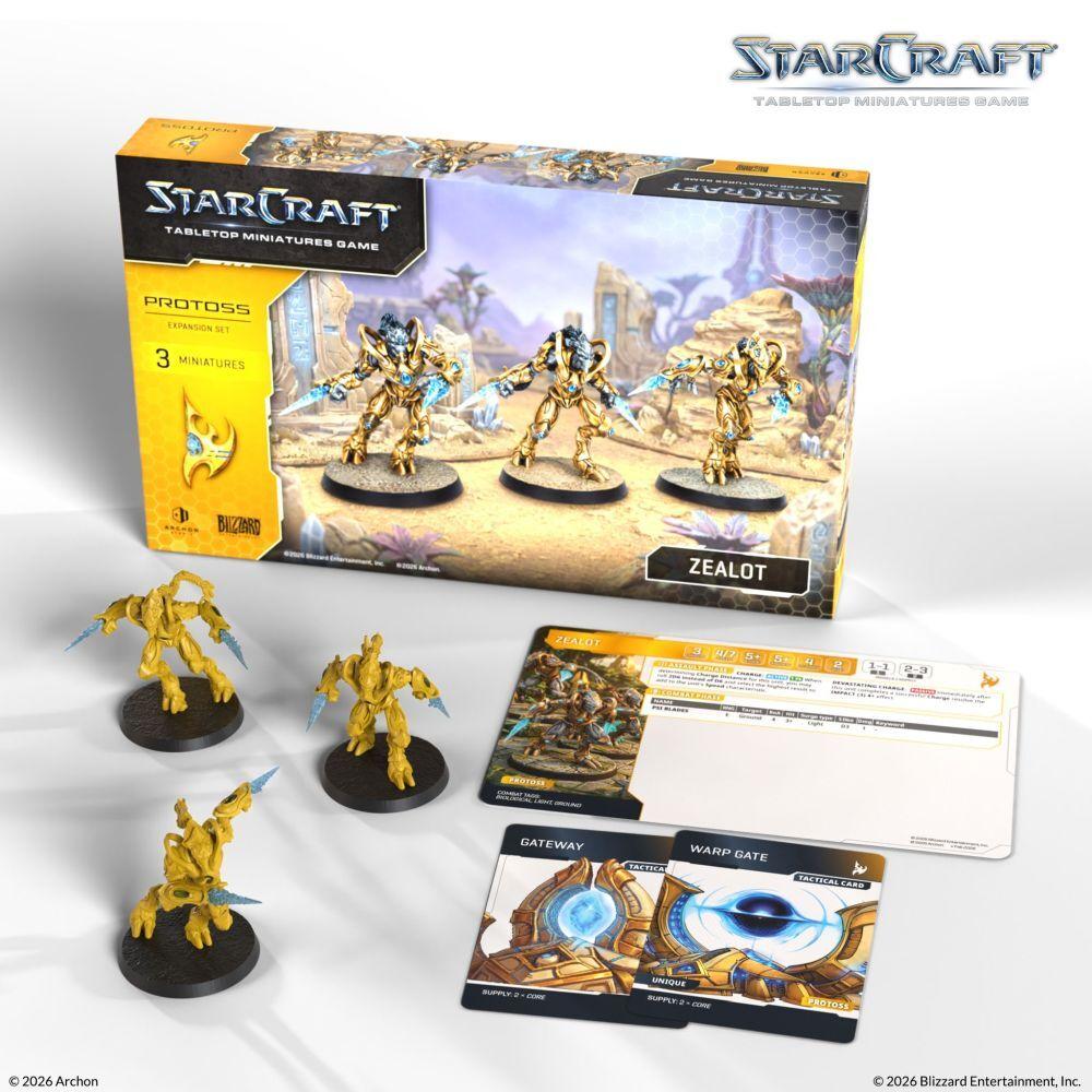 [PRE-ORDER] StarCraft Miniatures Game – Protoss Zealot Expansion Set